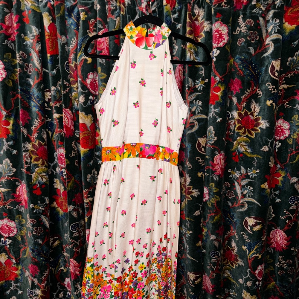 Floral 60s Maxi Dress